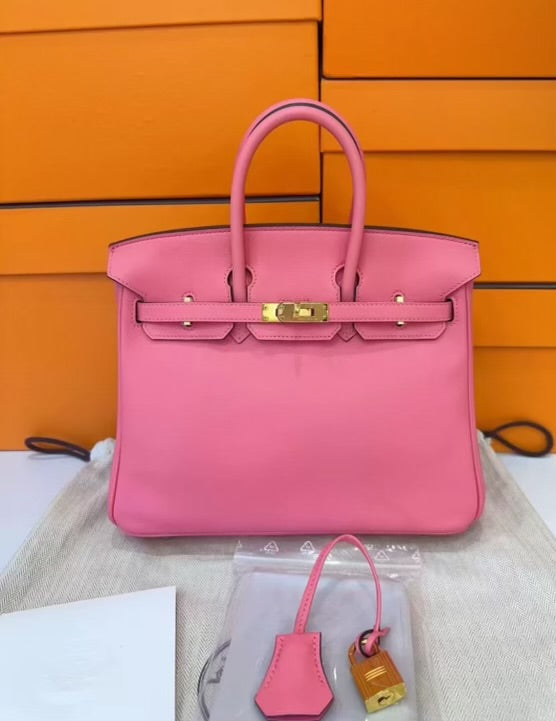 Hermès Birkin 25 Rose Azalee with Swift Gold Hardware