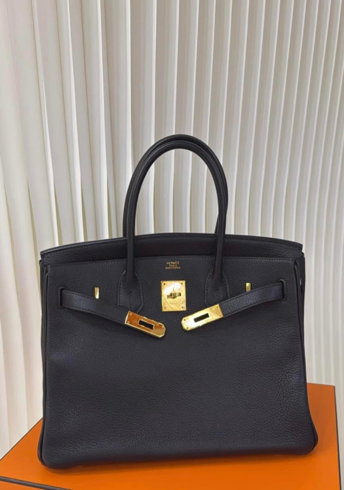 Hermès Birkin 30 Black Togo with Gold Hardware