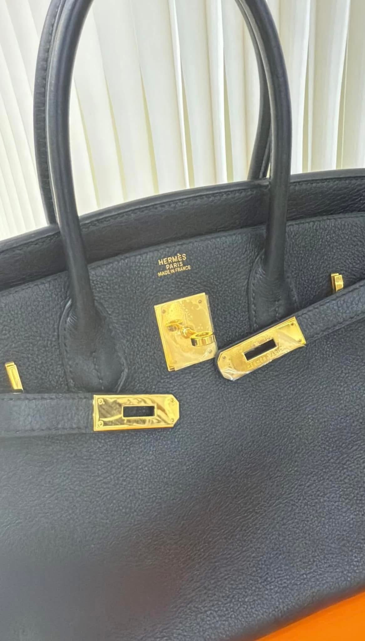 Hermès Birkin 30 Black Togo with Gold Hardware